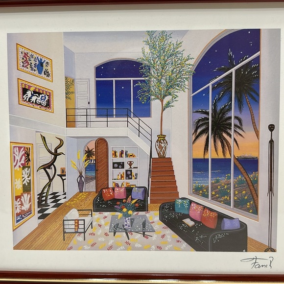 “Interior with Three Matisse” seriolithograph - Picture 2 of 10